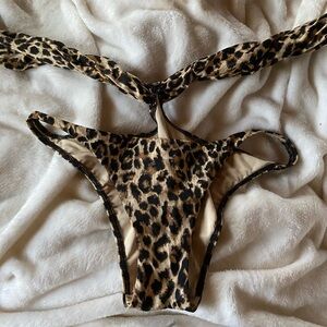 Sexy Victoria’s secret one piece cheetah print swimsuit